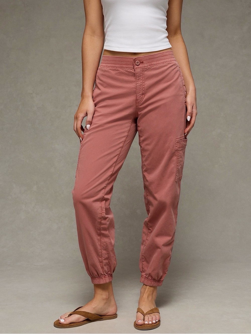 American Eagle Outfitters Women's Stretch High-Waisted Baggy Jogger